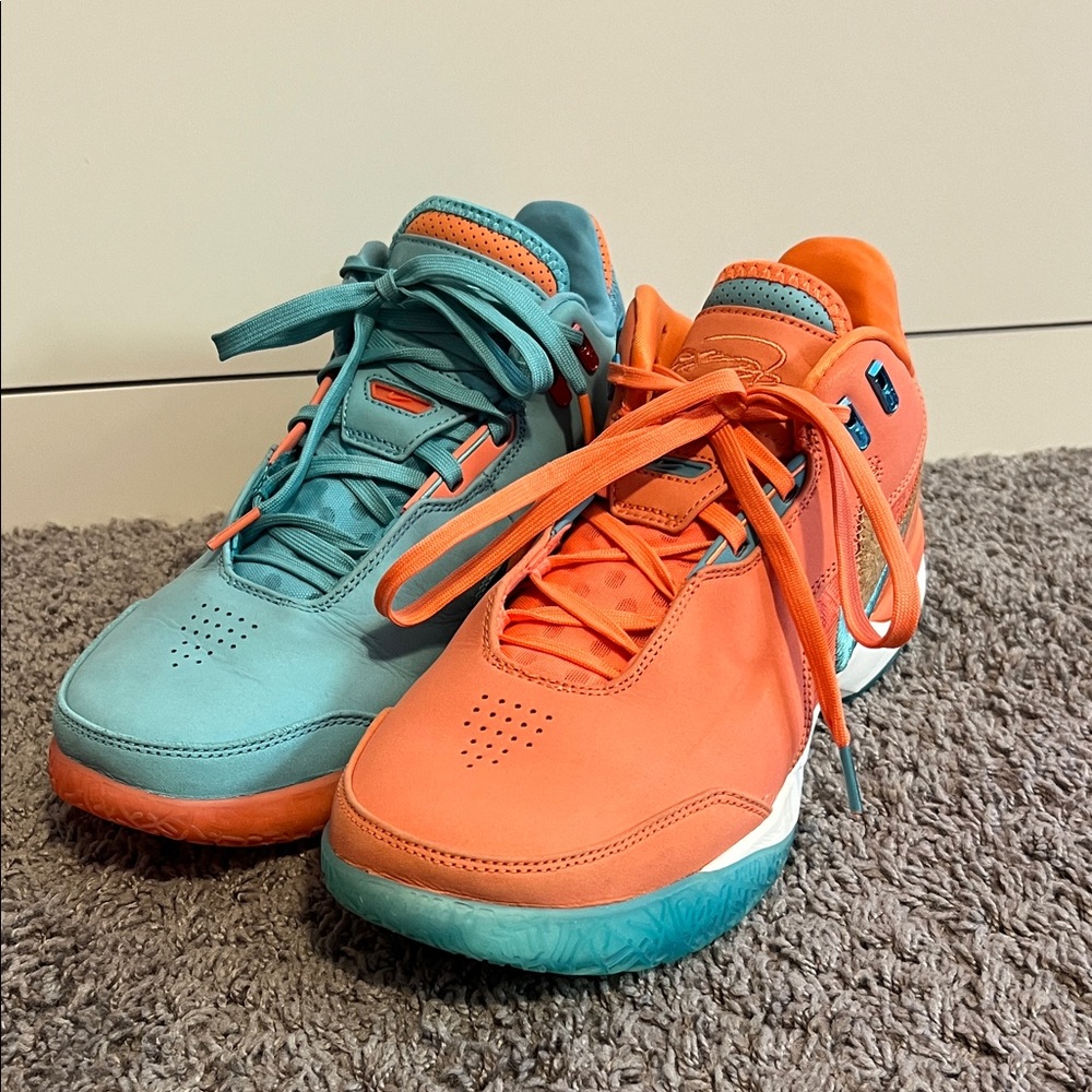 Nike Orange and Teal Sneakers
